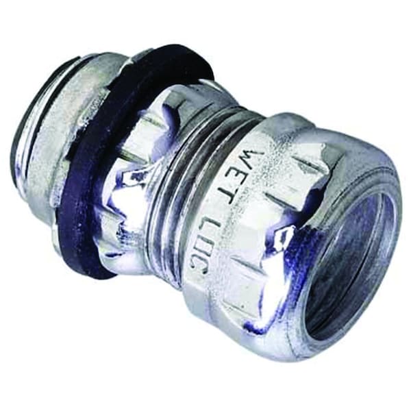 Halex EMT Connector, 3/4 in, Steel, Powder Coated - 26252