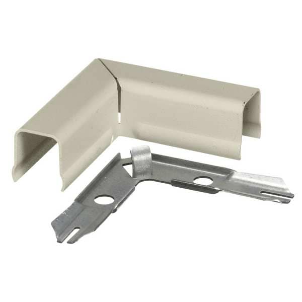 Hubbell Wiring Device-Kellems Flat Elbow, 90 deg., Ivory, Steel, Elbows - HBL711IVA
