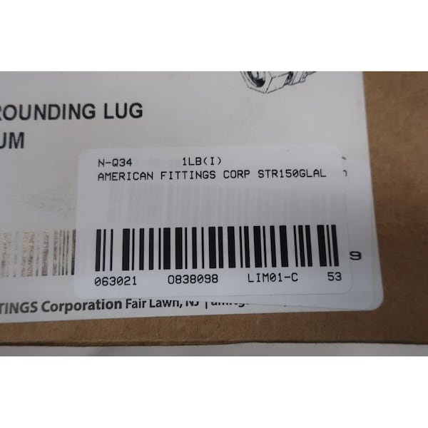 American Fittings Conduit Fitting Liquid-Tight, Aluminum, Powder Coated - STR150GLAL