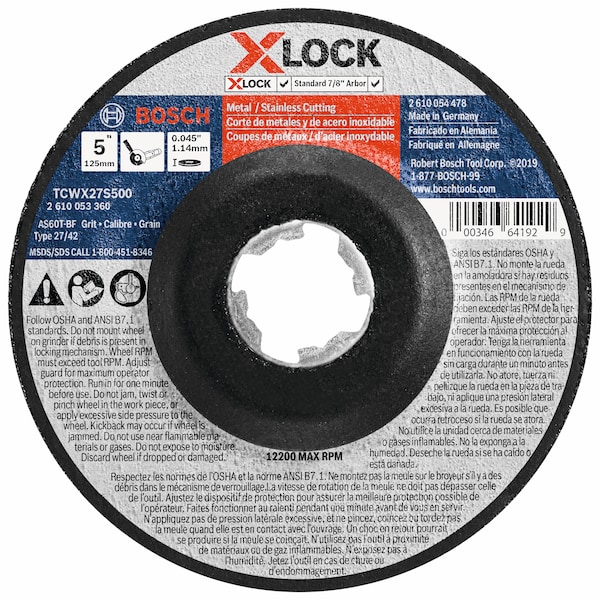 Bosch Corte delgado de metal y acero inoxidable T27 - TCWX27S500
