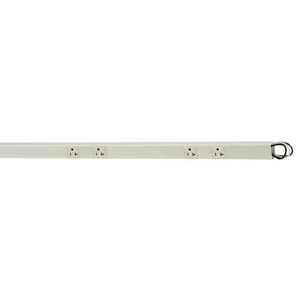 Hubbell Wiring Device-Kellems Prewired Raceway, 12 Outlets, 12 In. D - PT206112