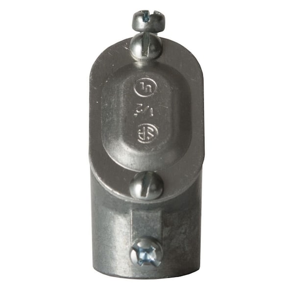 Raco EMT Grounding Connector, 3/4 in, Die Cast Zinc, Zinc Plated - 2753