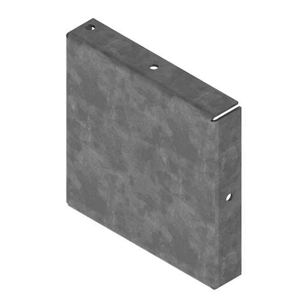 Nvent Hoffman Wireway Closure Plate, 1 Type, NEMA 1 Rating, Steel, Galvanized - F44GCPNKGV