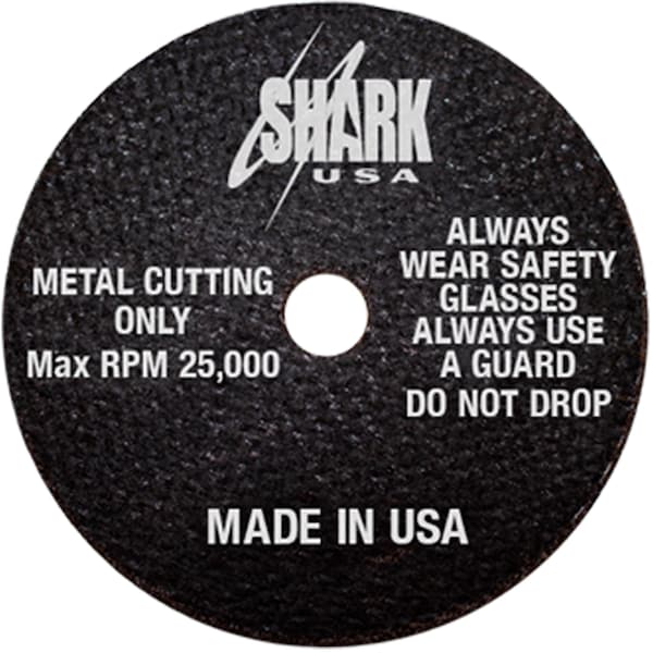 Ruedas de corte Shark Industries de 3" x 3/32" x 3/8" 54 Grit - Paquete de 10 - 37-10