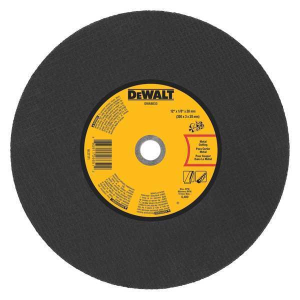 Disco de corte portátil para sierra metálica Dewalt de 12" x 1/8" x 20mm - DWA8033