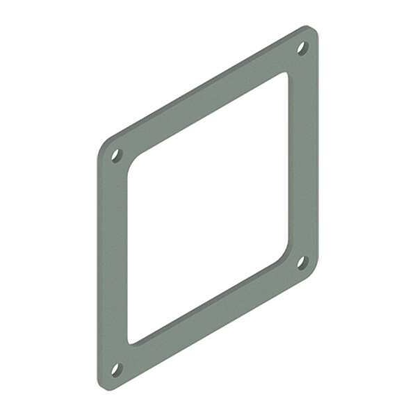Nvent Hoffman Feed-Thru Box Connector, 12 Type, NEMA 12 Rating, Steel, Painted - F44WB