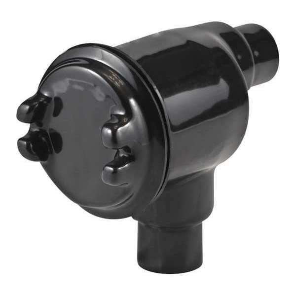 Calbond Conduit Box Junction Box, 1 in, PVC, PVC Coated, Black - PV1000GUAB36