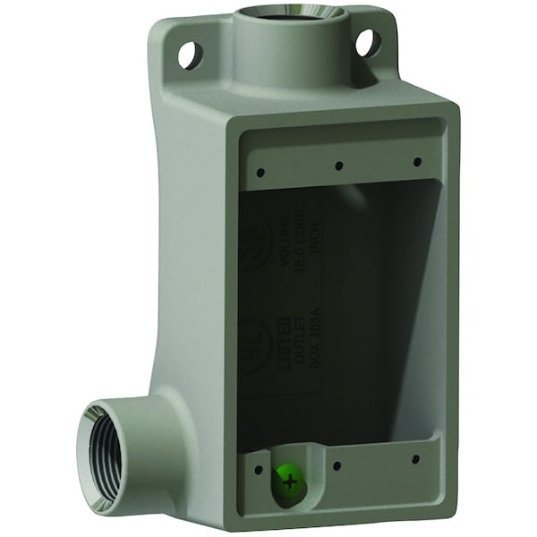 Hubbell Killark FS Box Shallow, L, Iron, 1/2" - FSL-1M
