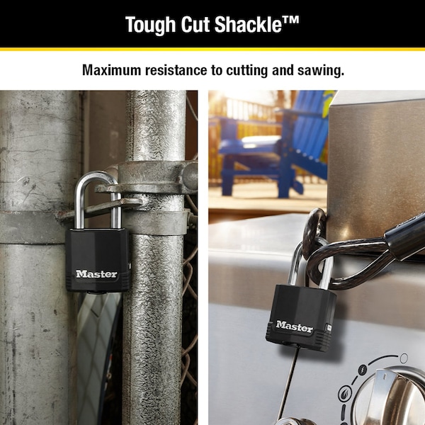 Master Lock Master Lock Magnum 1-7/8 in. H X 1-3/16 in. W X 1-3/4 in. L Steel Ball Bearing Outdoor Padlock - M115XTRILFCCSEN