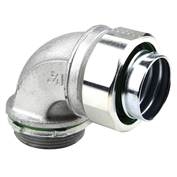Dottie Conduit Fitting Connector, 1/2 in, Threaded, Steel, Zinc Plated - SL9050