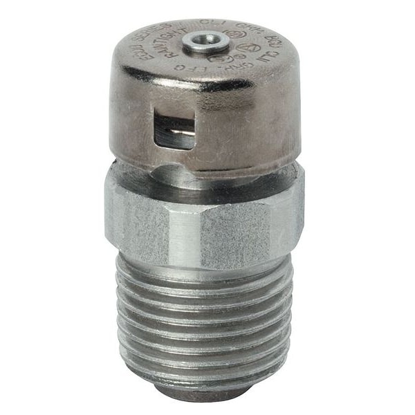 Appleton Electric Haz Loc Drain, 1/2 in, Threaded, Stainless Steel, Powder Coated, Silver - ECDB50B