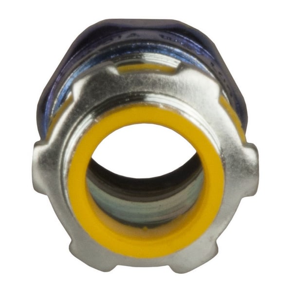 Raco EMT Grounding Connector, 2-1/2 in, Compression, Steel, Zinc Plated, Black; Gray - 2960RT