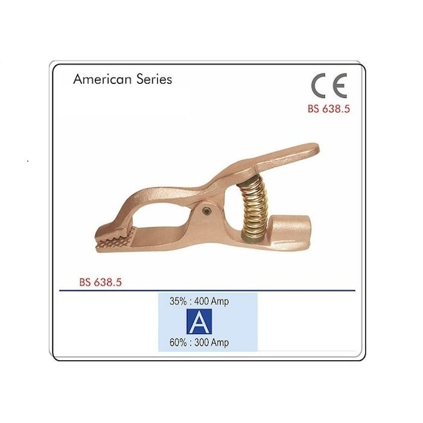Star Tech Weld Copper Ground Clamp Compatible with Lenco Welding Ground Clamp 300 Amps - LG-300