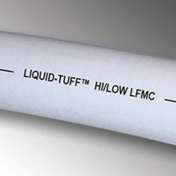 Allied Tube & Conduit Liquid-Tight Flex Metal Conduit, 1/2 in Trade Size, 100 ft, 3 in Bend, Steel, Gray - 6902-30-00