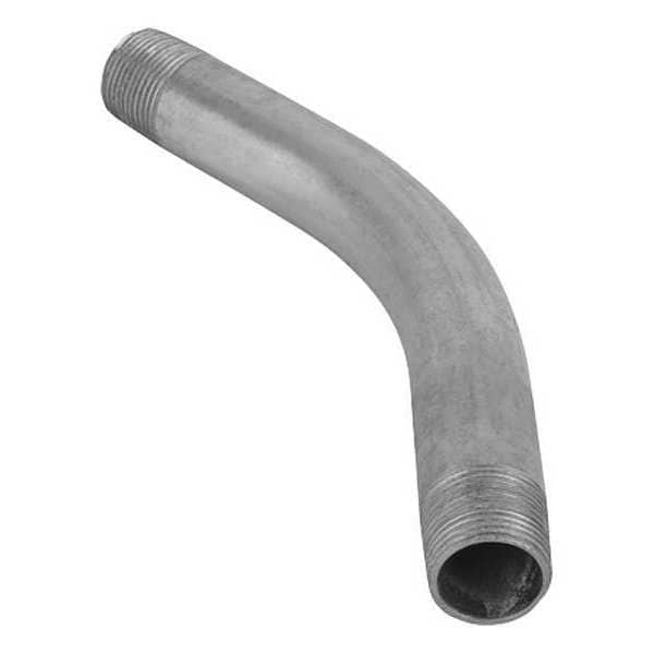 Calconduit Conduit Fitting 45 Deg Elbow, 2 in, Steel, Galvanized, Silver - 876786