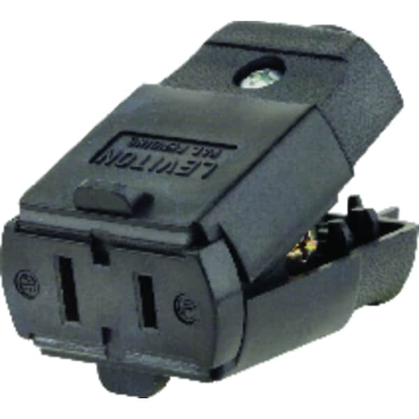 Leviton Conduit Fitting Connector, Plastic, Zinc Plated - 00102-0EP