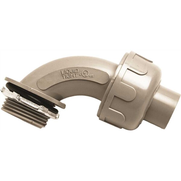 Southwire Conduit Fitting Connector, Liquid-Tight, Steel, PVC Coated, Red - 58133802