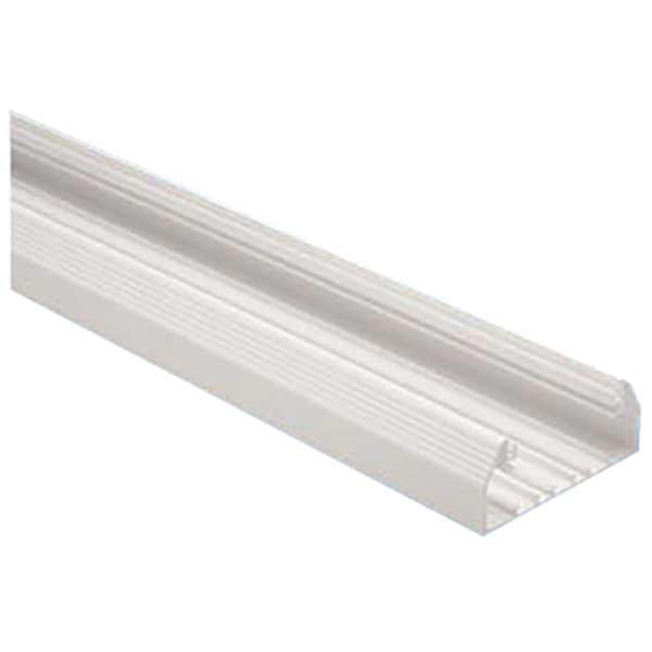 Panduit Cover Plate Raceway, T-70 Series, 1 Channel, 4-1/16 in W, 1-3/4 in H, 8 ft L, Off White - T70BIW8