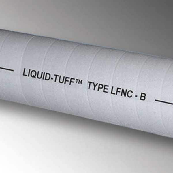 Allied Tube & Conduit Liquid-Tight Corrugated Conduit, 1-1/4 in Trade Size, 100 ft, 8 in Bend, PVC, Gray - 6005-30-00