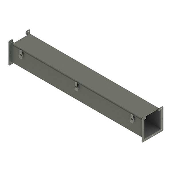 Nvent Hoffman Straight Section Wireway, 12 Rating, Steel, Powder Coated - F66L48