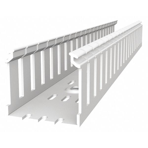 Abb Wiring Duct, Wide Slot Wall, White, 6 ft. L - TYD2X2WPW6