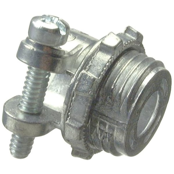 Halex Conduit Fitting Connector, Die Cast Zinc, Powder Coated, Green - 04205B