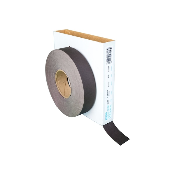 Rollo abrasivo de 1-1/2" Pferd - Resina/Resina de uso ligero - Rollo de 50 yardas - Óxido de aluminio - 220 Grit - 47158