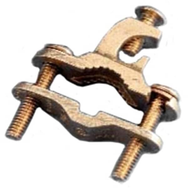 Erico nVent  Ground Clamp, Clamping Range 12 to 1 in, 10 to 2 AWG Wire, Bronze - EK16