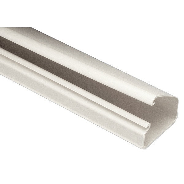 Panduit Base Raceway, LD10 Series, 1 Channel, 1.51 in W, 0.94 in H, 6 ft L, Ivory, 6 PK - LD10EI6-A
