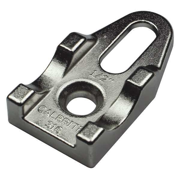 Calbrite Clamp, Conduit; Pipe Use, 1/2 in, 316 Stainless Steel, Brite - S60500CB00