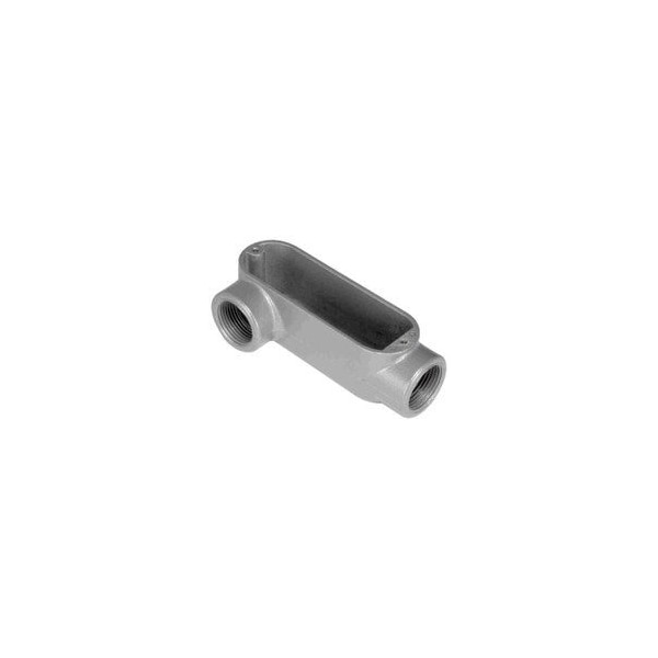 O-Z/Gedney Conduit Fitting Hub, Threaded, Die Cast Zinc, Gray - LR-50