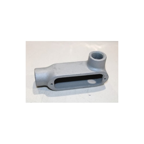 O-Z/Gedney Conduit Fitting Hub, Threaded, Die Cast Zinc, Gray - LR-50