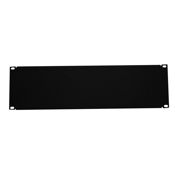 Quest Manufacturing Blank Filler Panel, 3U, 5.25in H x 19in , Black - BP19-03