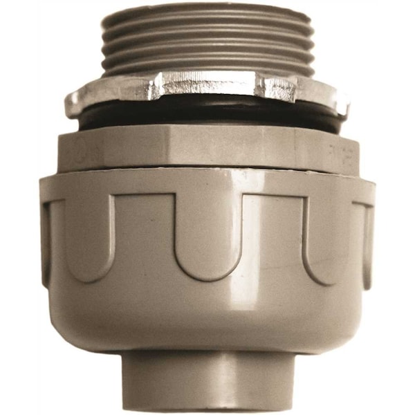 Southwire Conduit Fitting Connector, Liquid-Tight, Steel, PVC Coated, Red - 58133602