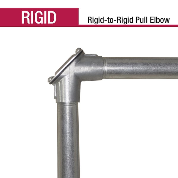 Gampak Sigma Engineered Solutions ProConnex 3/4 in. D Die-Cast Zinc Pull Elbow For Rigid/IMC 1 pk - 49682