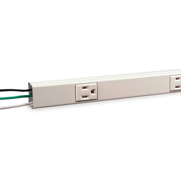 Legrand Prewired Raceway, 6 Outlets, 12 In. D - NM20GB612