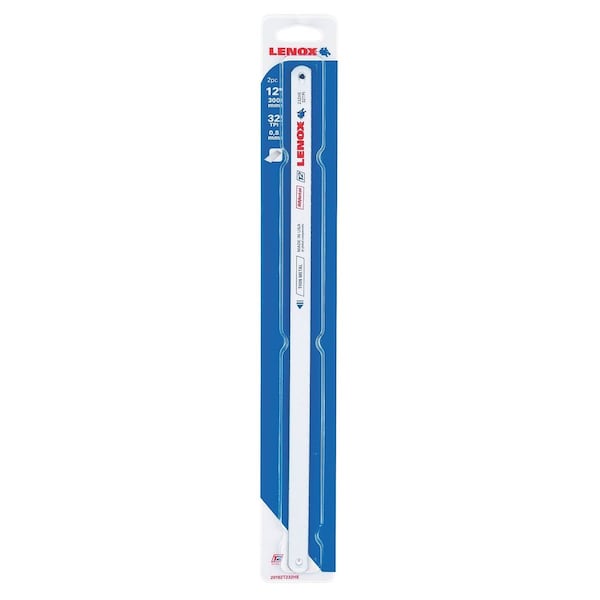 Irwin Hacksaw Blades, 232He, 12"x32 Tpi, Bi-Metal - LEX20156