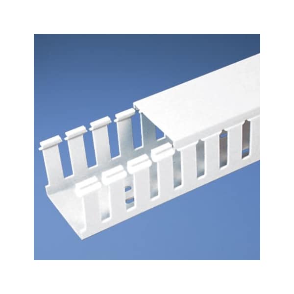 Panduit Wire Duct, Wide Slot, White, 1.75 W x 2 D - G1.5X2WH6