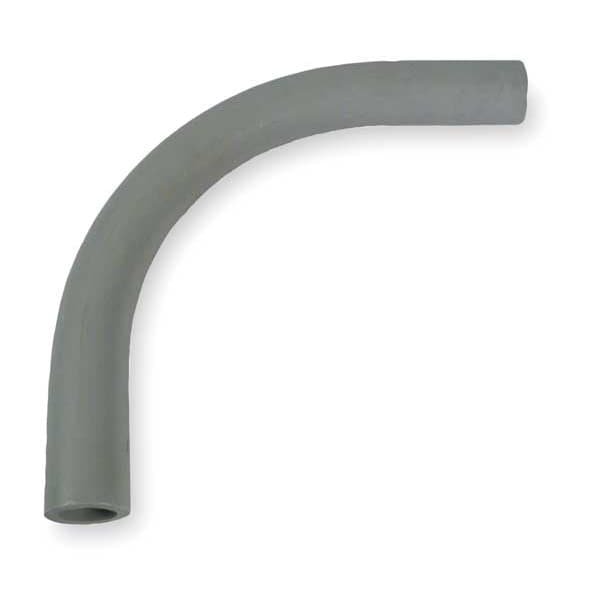 Cantex Conduit Fitting 90 Deg Elbow, 4 in, Glue, PVC, PVC Coated - 5121061