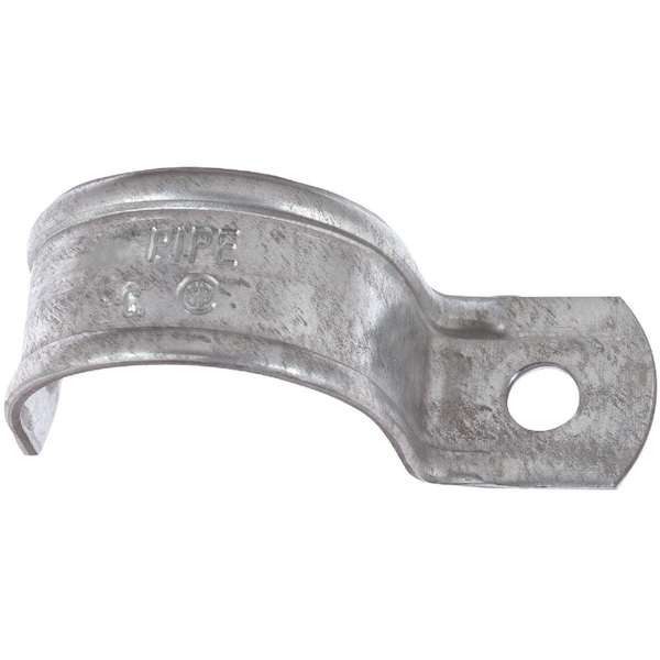 Halex Strap, Conduit Use, 1-1/2 in, Steel, Zinc Plated - 96115