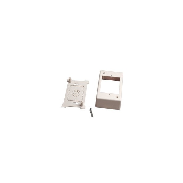 Swe-Tech 3C Single Gang Surface Mount Box for Raceways, low voltage, White - FWT31R5-100WH