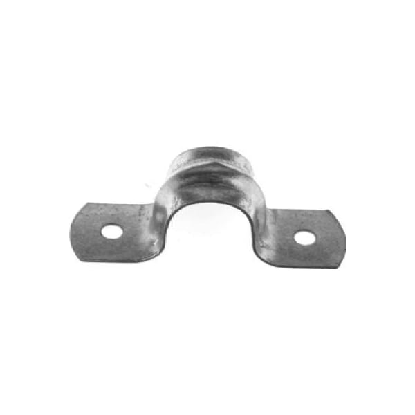 Halex Two Hole Strap, Conduit Use, 1-1/2 in, Steel, Galvanized - 26125