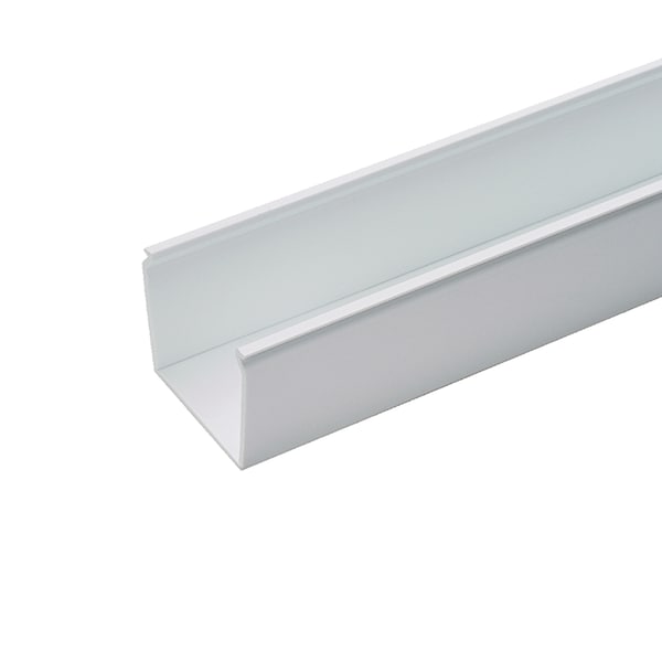 Panduit Base Raceway, FS4 Series, 1 Channel, 4-1/4 in W, 4.10 in H, 6 ft L, White, 6 PK - FS4X4WH6NM
