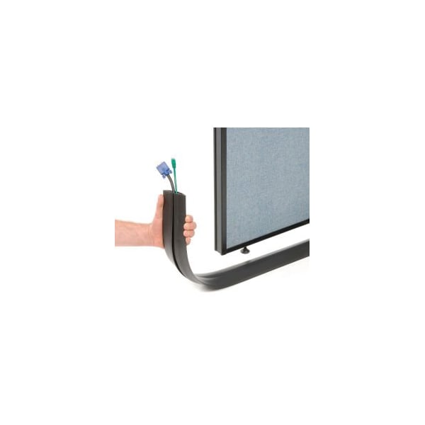 Wiremold Wiremold BK1600-25 25' Roll Overfloor Raceway Cord Cover - 1" X 3/4 " Center Chase, Black, Priced/ft - BK1600-25