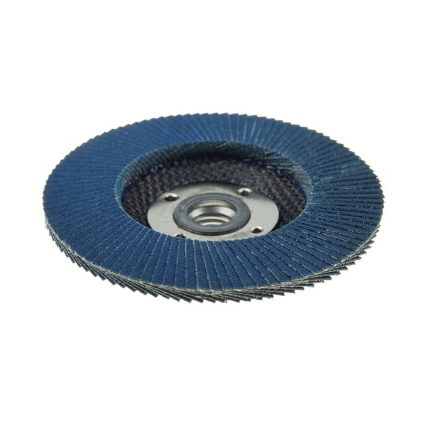 Disco abrasivo Weiler 4-1/2" Tiger Disc, disco de láminas planas (TY27), 120Z, 5/8"-11 UNC - 50699