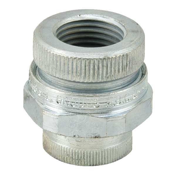 Appleton Electric Rigid Union, 1 in, Threaded, Steel, Powder Coated, Silver - UNY100NR