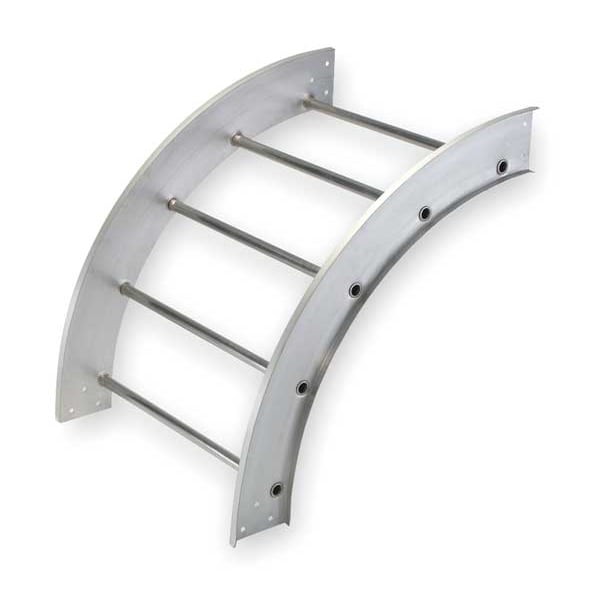 Cope 90 Degree Outside Vertical Elbow, 100 lb, 75 lb Capacity, Aluminum, Unfinished - 248-249O-24