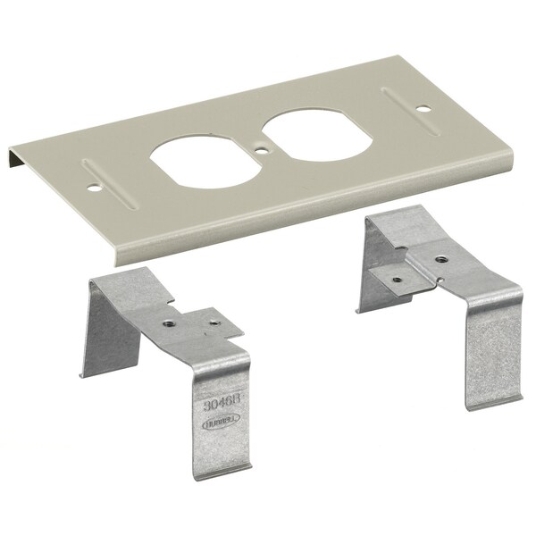 Hubbell Wiring Device-Kellems Cover Plate Raceway, HBL3000 Series, 2-3/4 in W, 0.29 in H, 5.38 in L, Ivory - HBL3046BEIV