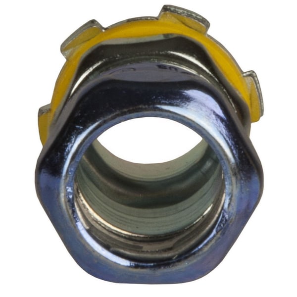 Raco EMT Grounding Connector, 3 in, Compression, Steel, Zinc Plated, Gray - 2942RT