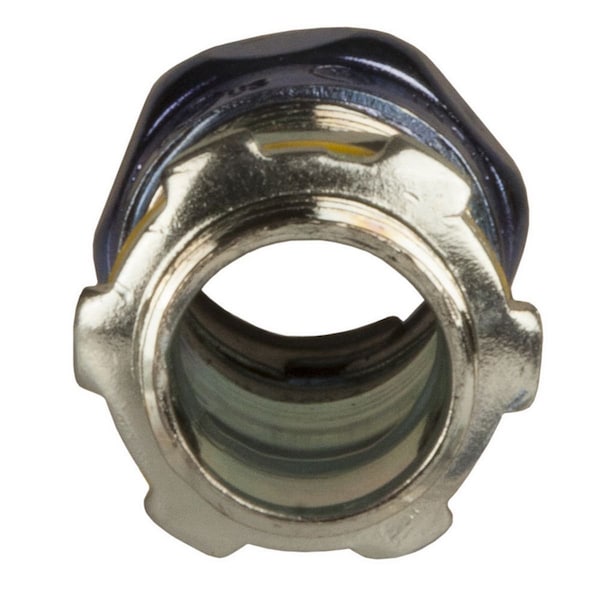 Raco EMT Grounding Connector, 3 in, Compression, Steel, Zinc Plated, Gray - 2942RT